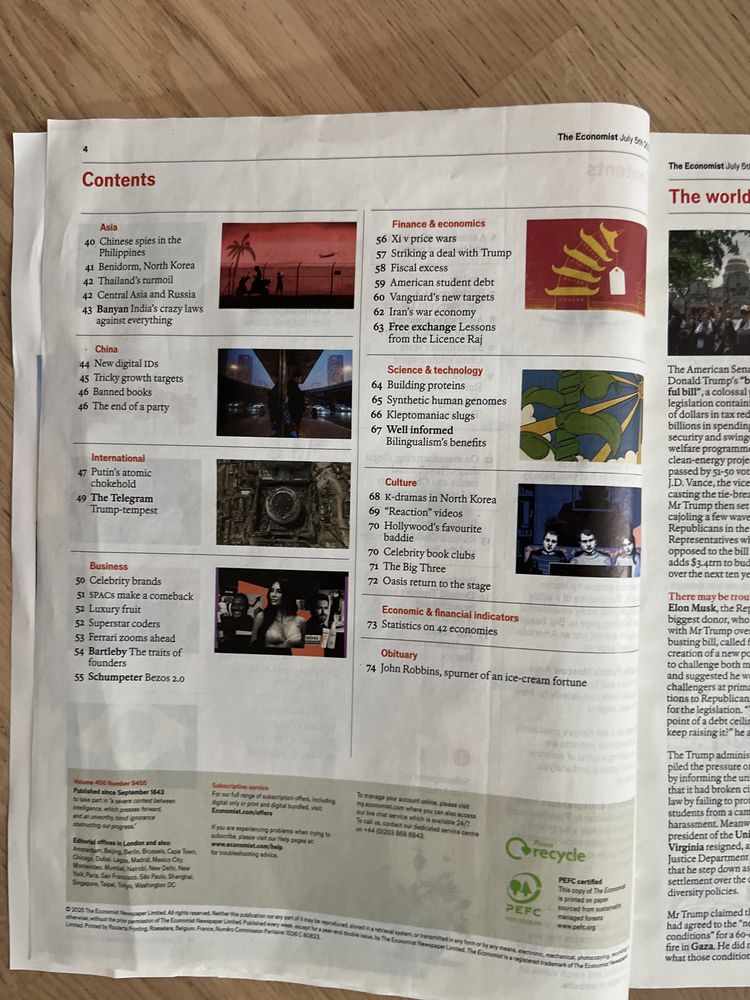 The Economist lipiec 2025