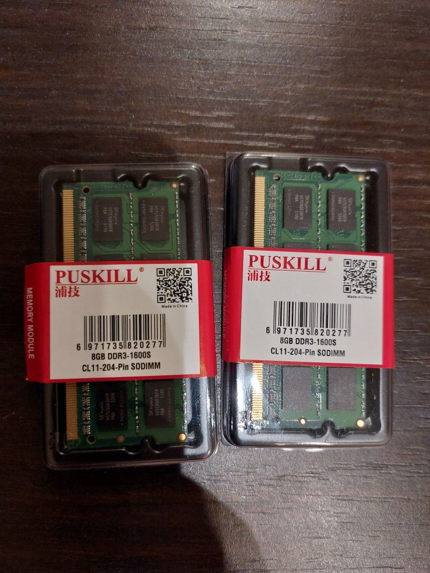 Продам 2 планки ddr3 8gb