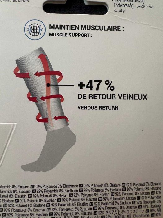 Компресійні шкарпетки Гетри Kiprun чорні