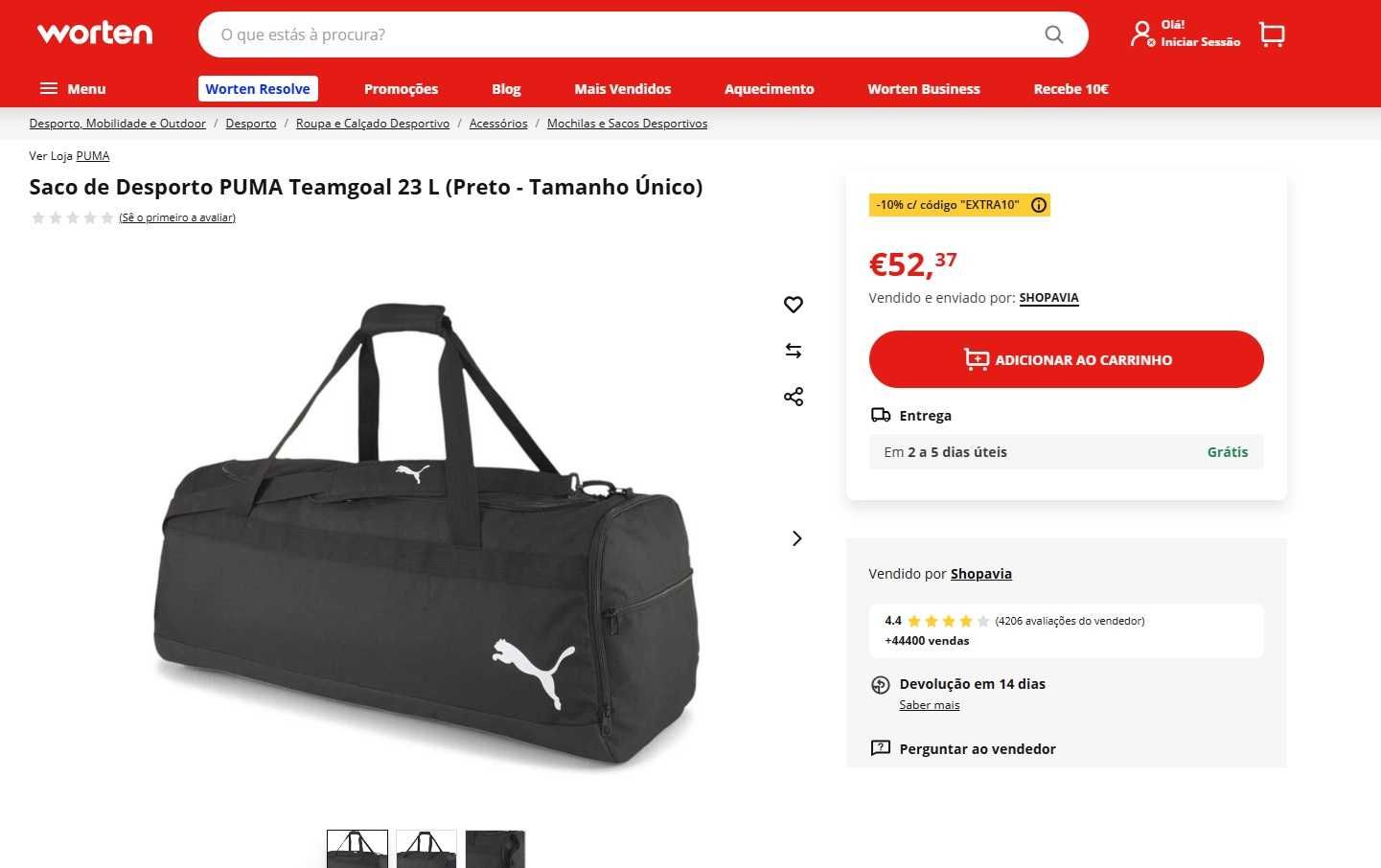 Saco Puma Unisexo teamGoal 23 Teambag (1356)