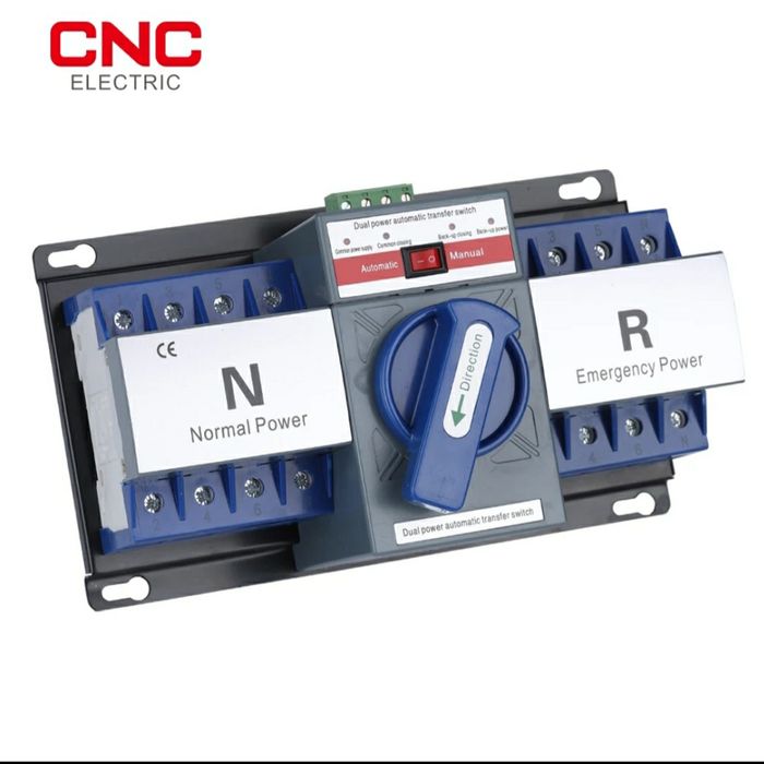 CNC ELECTRIC 4-х полюсний Автомат перемикач введення резерву АВР 63А 3