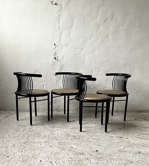 Lubke krzesła Circo proj. Jutta Herbert Ohl lata 80 vintage design