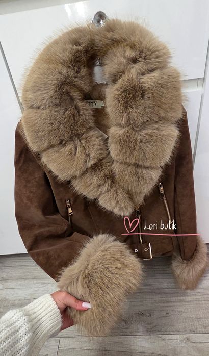 Katana zamszowa softy lis jenot ramoneska cudo