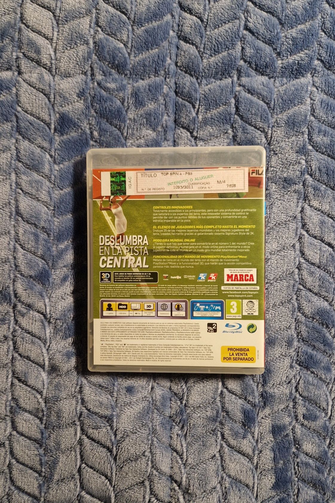 Jogo 2KSports TopSpin 4 para PS3