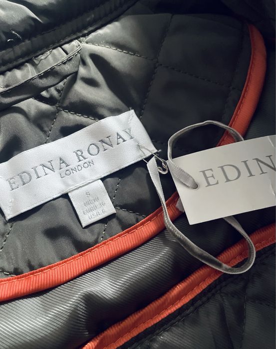 Nowa pikowana kurtka luksusowej marki Edina Ronay, rozmiar 36