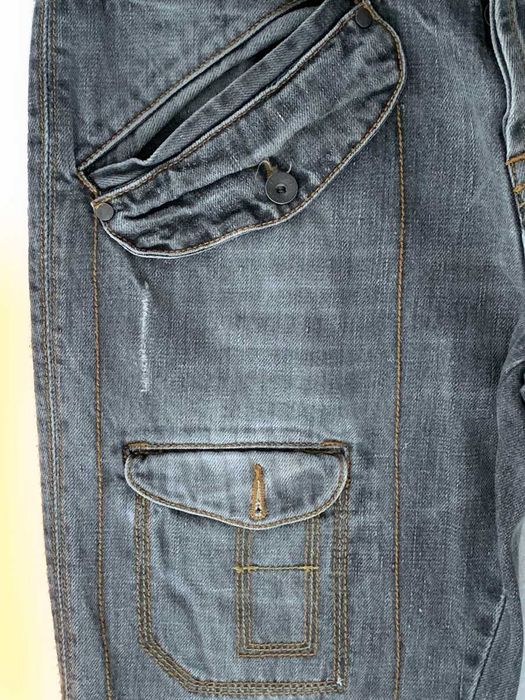 Calças de Adulto Cinza Esbatido, como Novas