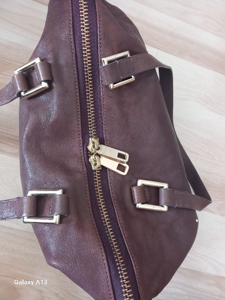 Juicy couture vintage torebka skóra naturalna