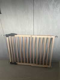 Barierka zabezpieczajaca na schody radex nina 68-102 cm drewniana