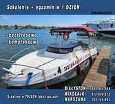 Szkolenia Sternik Motorowodny w 1 dzień Białystok Warszawa Mikołajki
