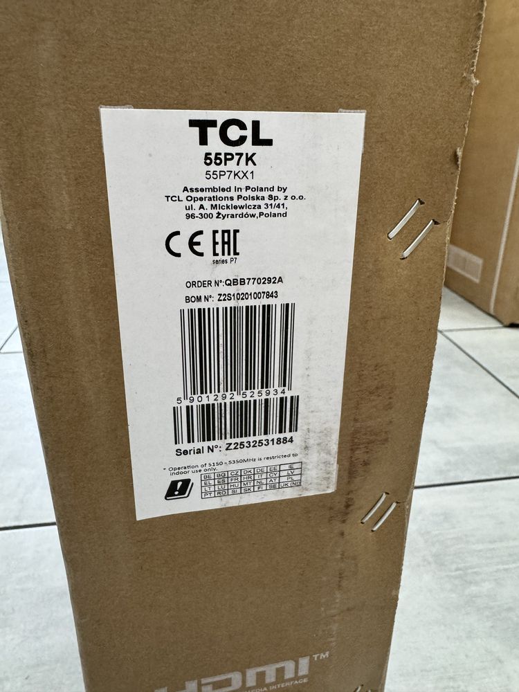 Телевізор TCL 55P7K 2025 рік У Наявності!