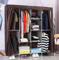Тканевой шкаф 4-секции складной Storage Wardrobe органайзер гардероб