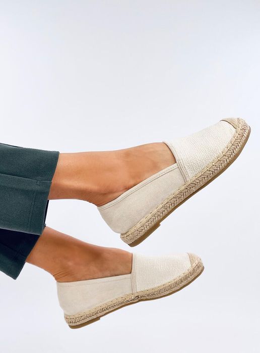 Espadryle Damskie Płócienne Haydon Beige