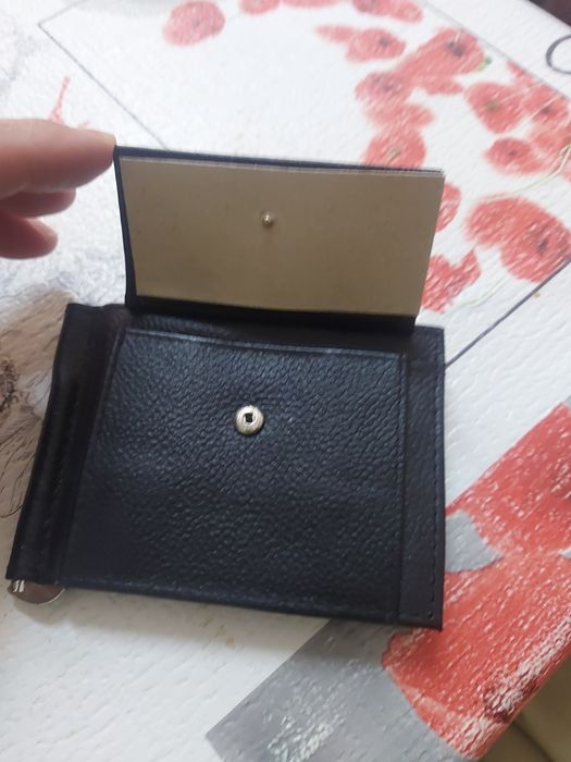 Carteira nova para cartões notas e moedas