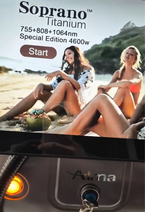 Laser diodowy Alma Soprano Titanum 2 głowice 4600w nowy gwarancja