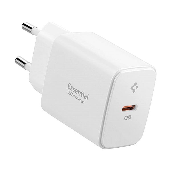 Spigen Essential Ee201Eu 1-Port Network Charger 20W White