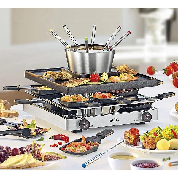 Zestaw do raclette i fondue, dla 8 os., 31 x 34 x 16,5 cm RACLETTEFOND
