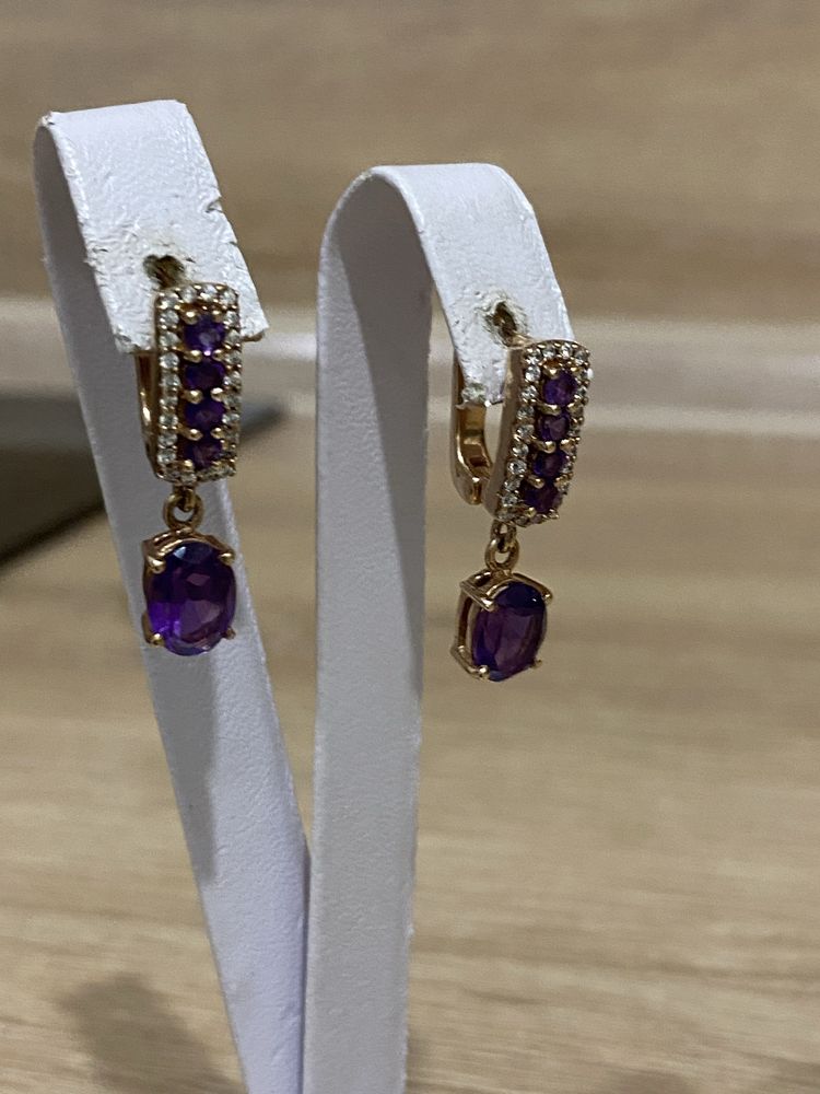 Серебряный набор Аметист 925
