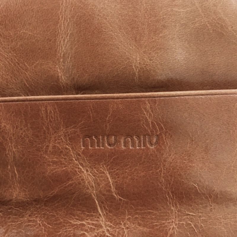 Шкіряний гаманець miu miu , жіночий кошелек клатч