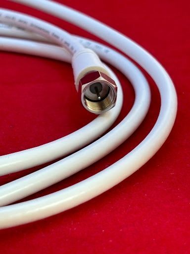 axing mak20080 kabel koncentryczny 2 m f biały