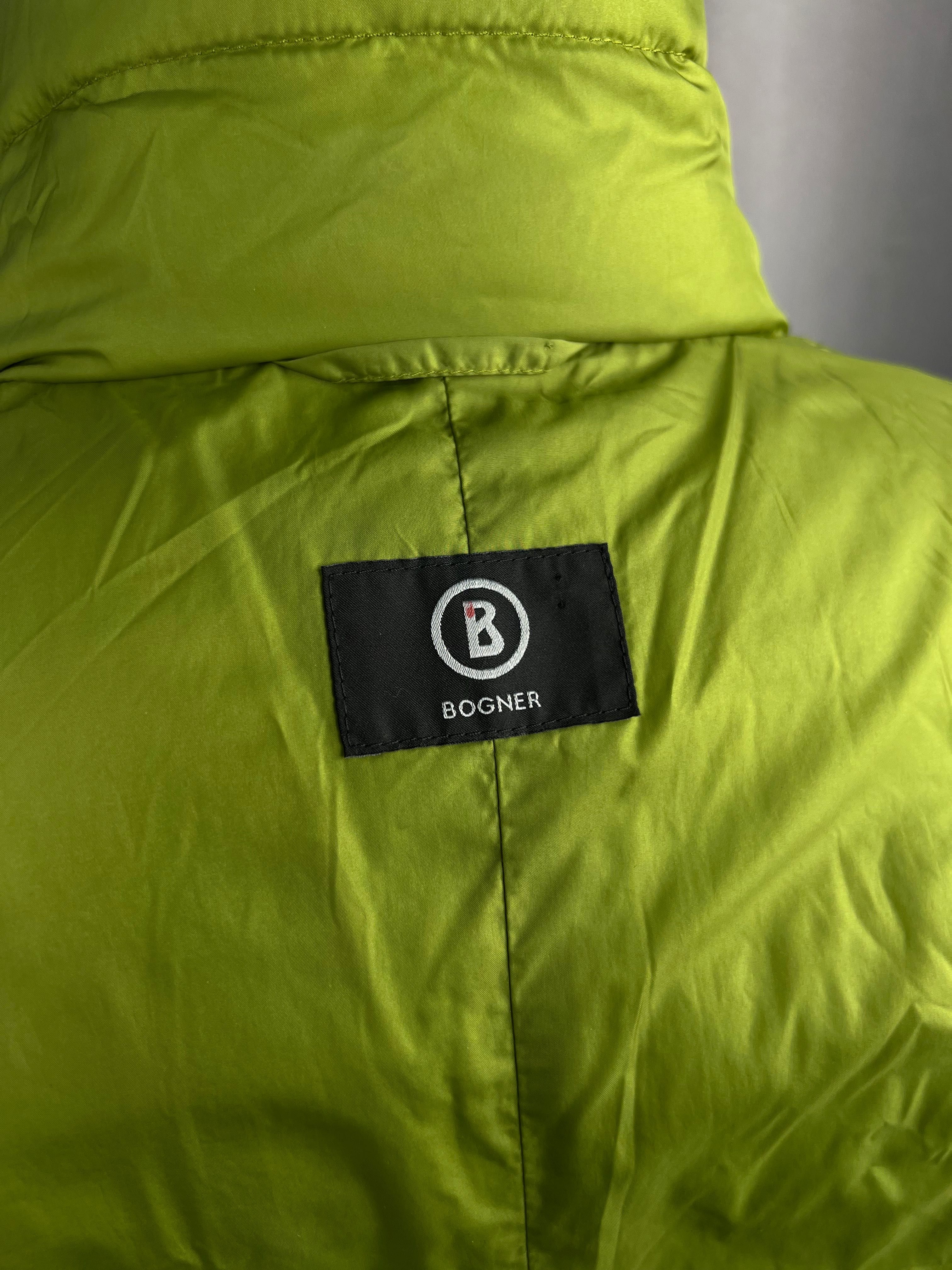 BOGNER Puffer Jacket яскравий дутий пуховик БОГНЕР салатовий зелений