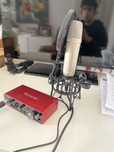 Mikrofon rode nt1+ interfejs scarlett focusrite z dwoma wejsciami