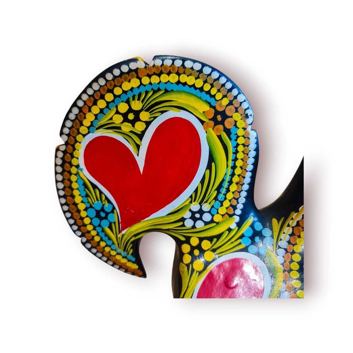 Galo Barcelos Artesanal Cerâmica Pintada à Mão – 33,5 cm