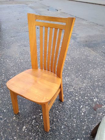 Komplet 4 krzeseł krzesła drewniane dębowe solidne FV DOWÓZ