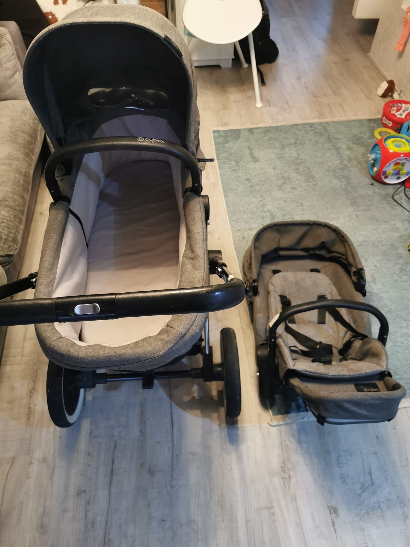 Cybex priam 1.0 szary spacerówka plus gondola 0-4 lata unisex