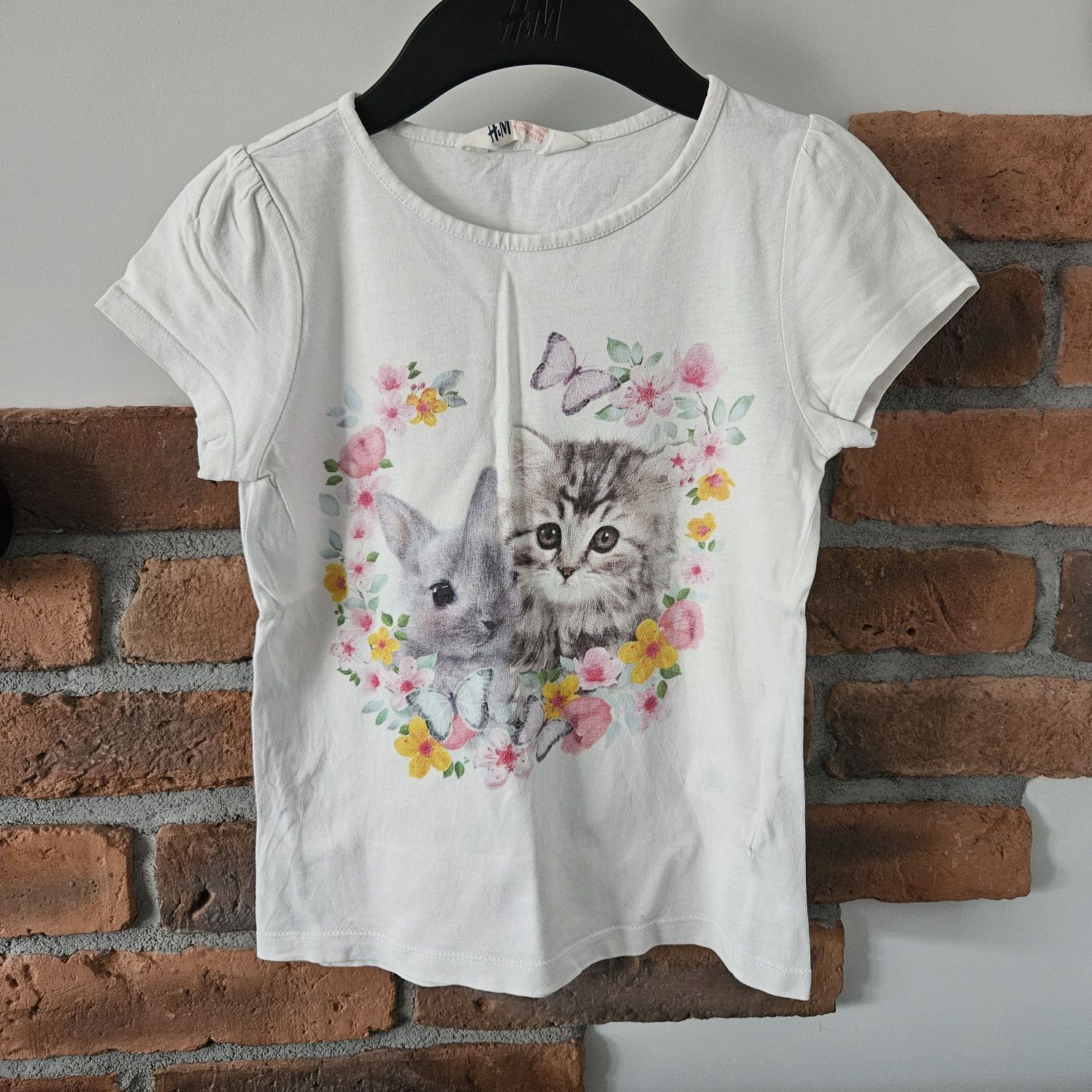 Koszulka z krótkim rękawem t-shirt h&m 122/128 koło domu