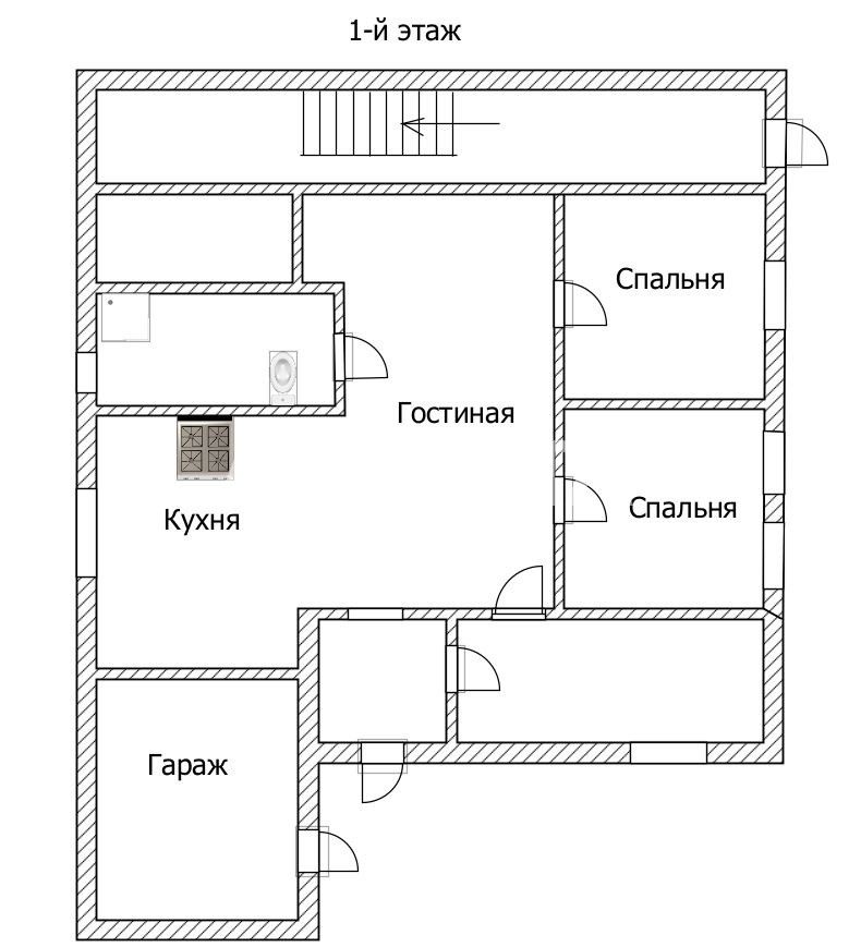 Продам дом для 2 семей в центре села Прилиманское