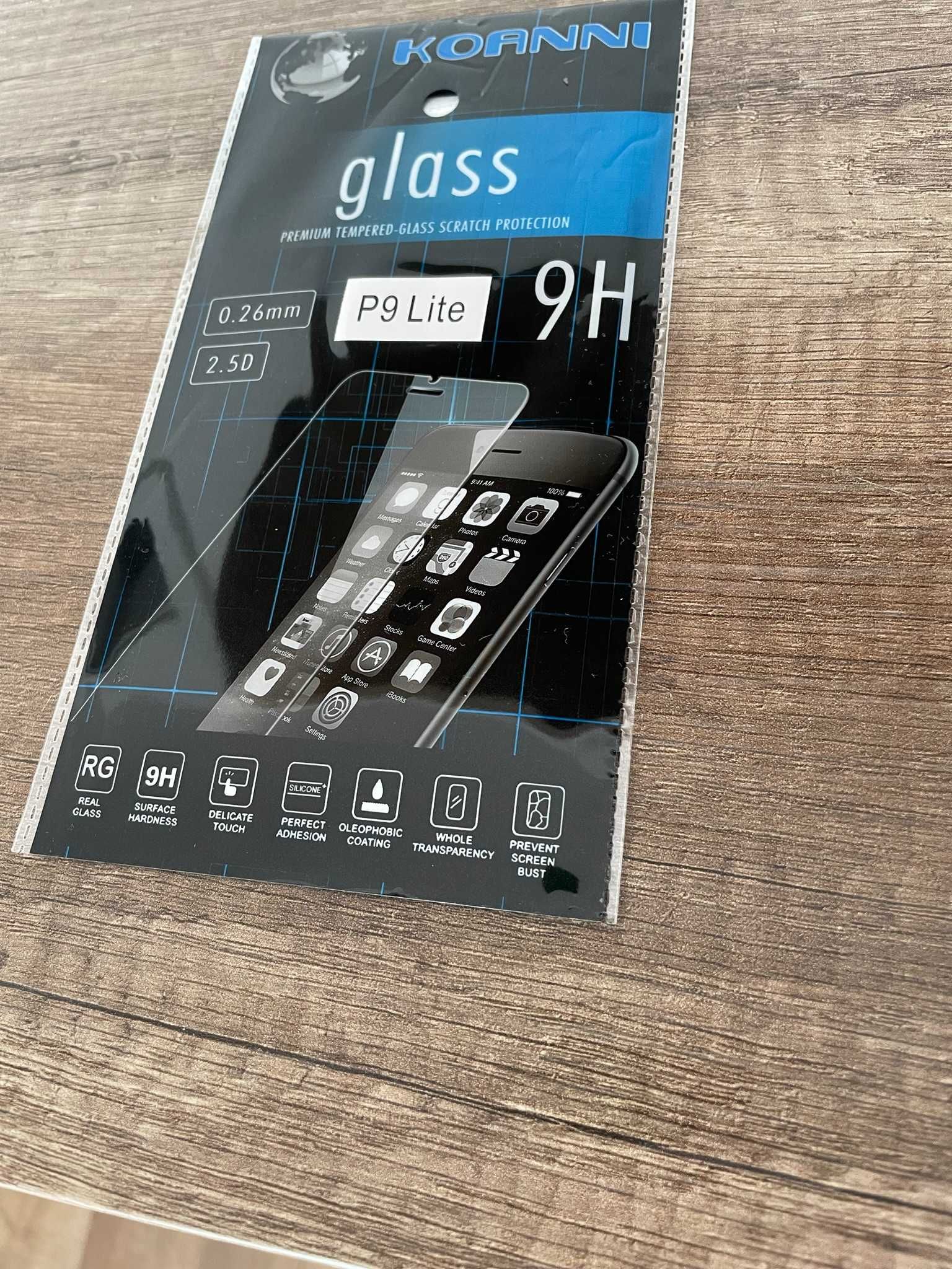 Zestaw etui plecki + szkło hartowane Huawei P9 Lite nowe