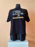 XL T-shirt podkoszulek koszulka napis nadruk Batman Fruit of the Loom