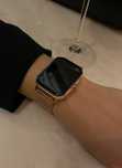 Złoty smartwatch bransoleta + pasek