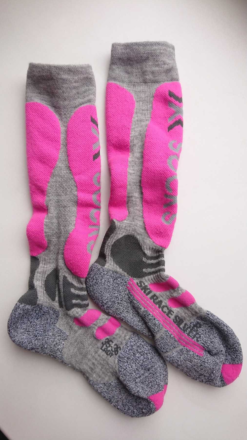 Носки X-socks Ski race silver от X-BIONIC с мериносом / merino wool
