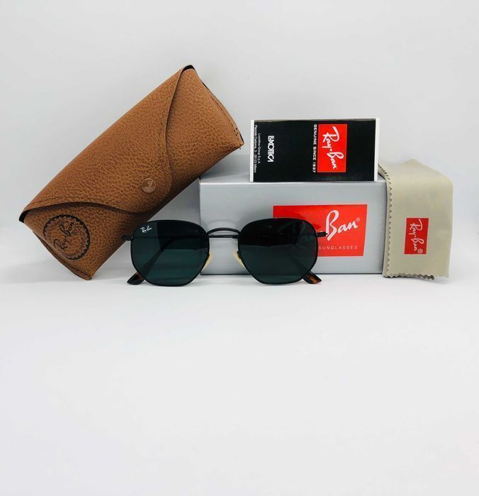 Солнцезащитные очки Ray Ban Hexagonal 3548N Black-Black 54мм