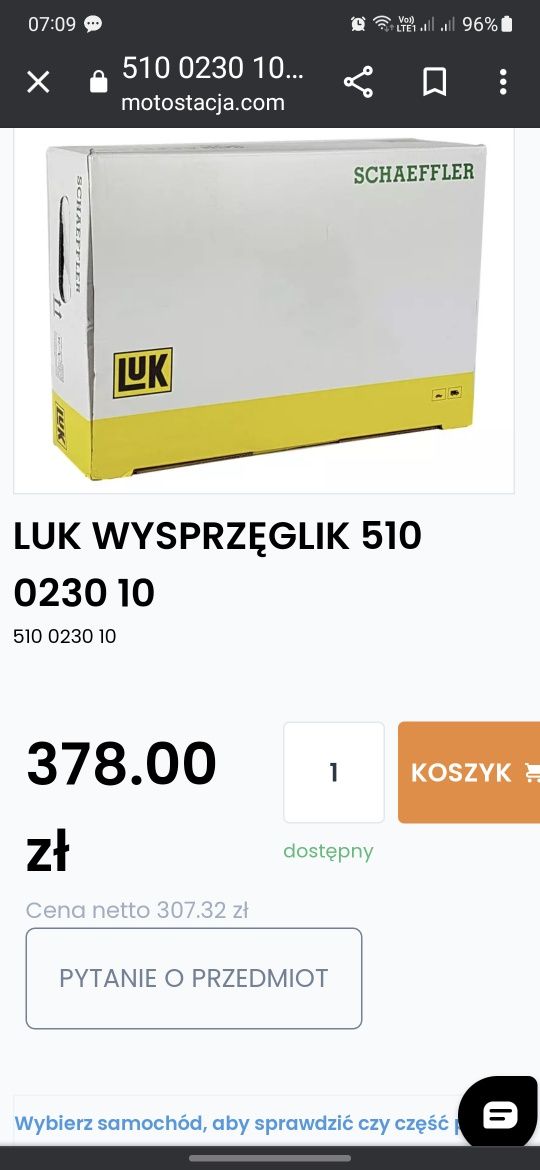 Wysprzęglik Mondeo MK 5, 2.0 150 km