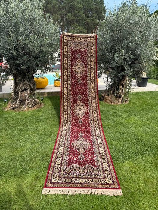 Wełniany Chodnik Dywan Wzór Perski Od Adoros 415x93 galeria 7 tys