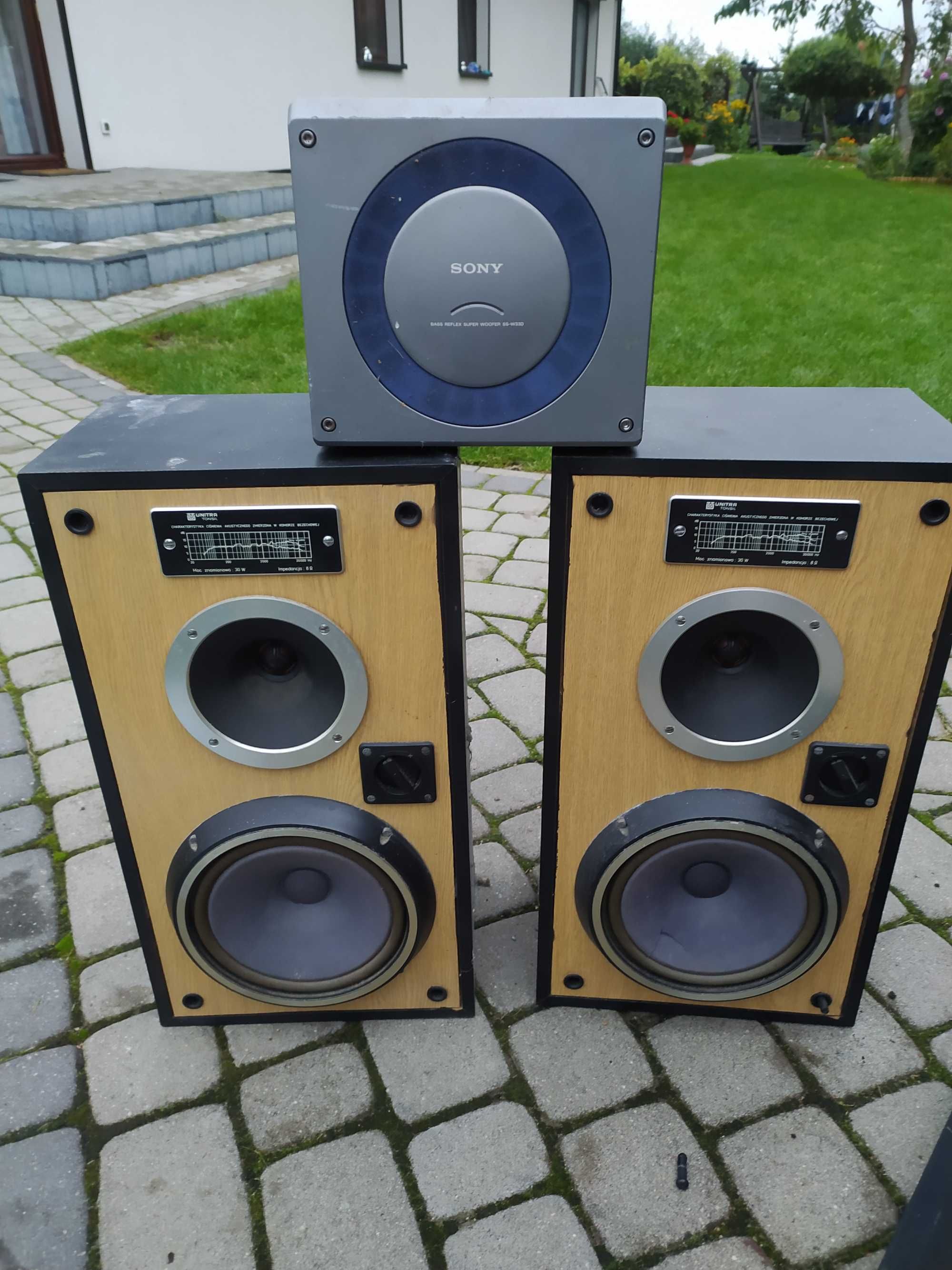 Głośniki unitra tonsil plus subwoofer sony