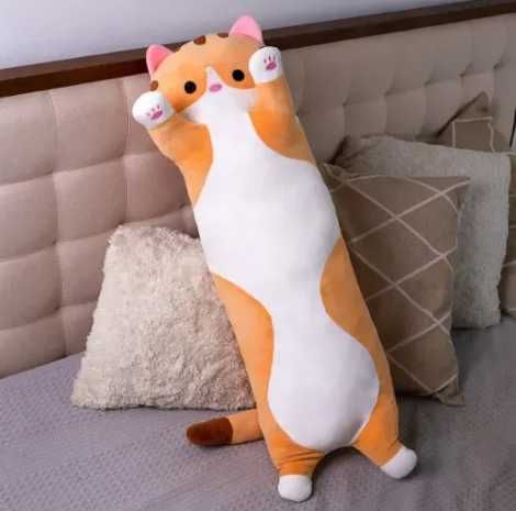 Кіт батон кот обіймашка подушка антистрес гіпоалергенна