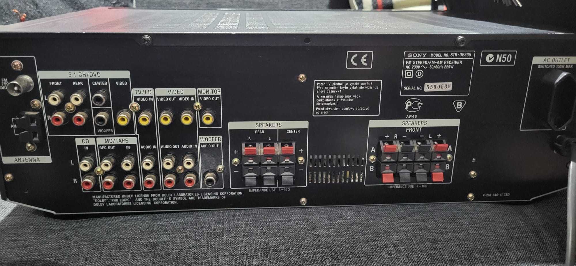 Amplificador Sony STR-DE 335 - Audio/Video Control Center