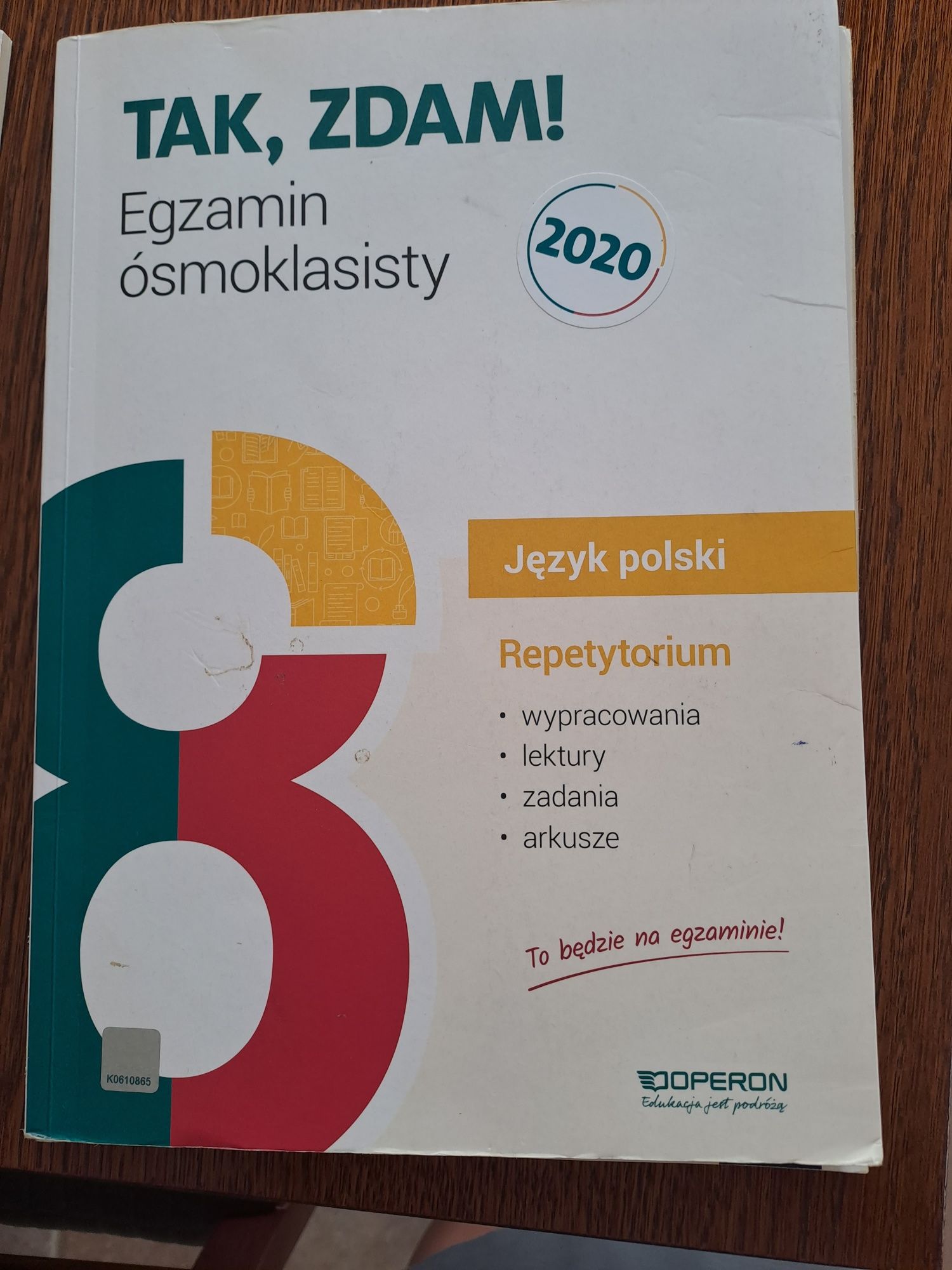 TAk zdam  egzamin ósmoklasisty , Repetytorium język polski