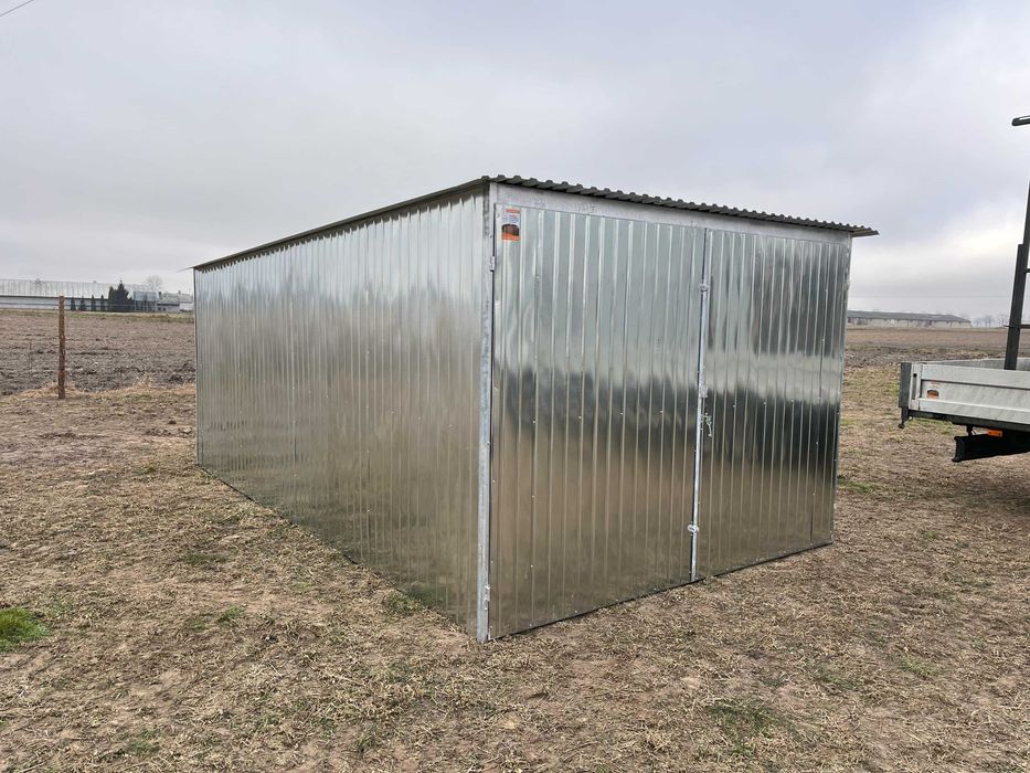 Garaż blaszany 3x5 Ocynk