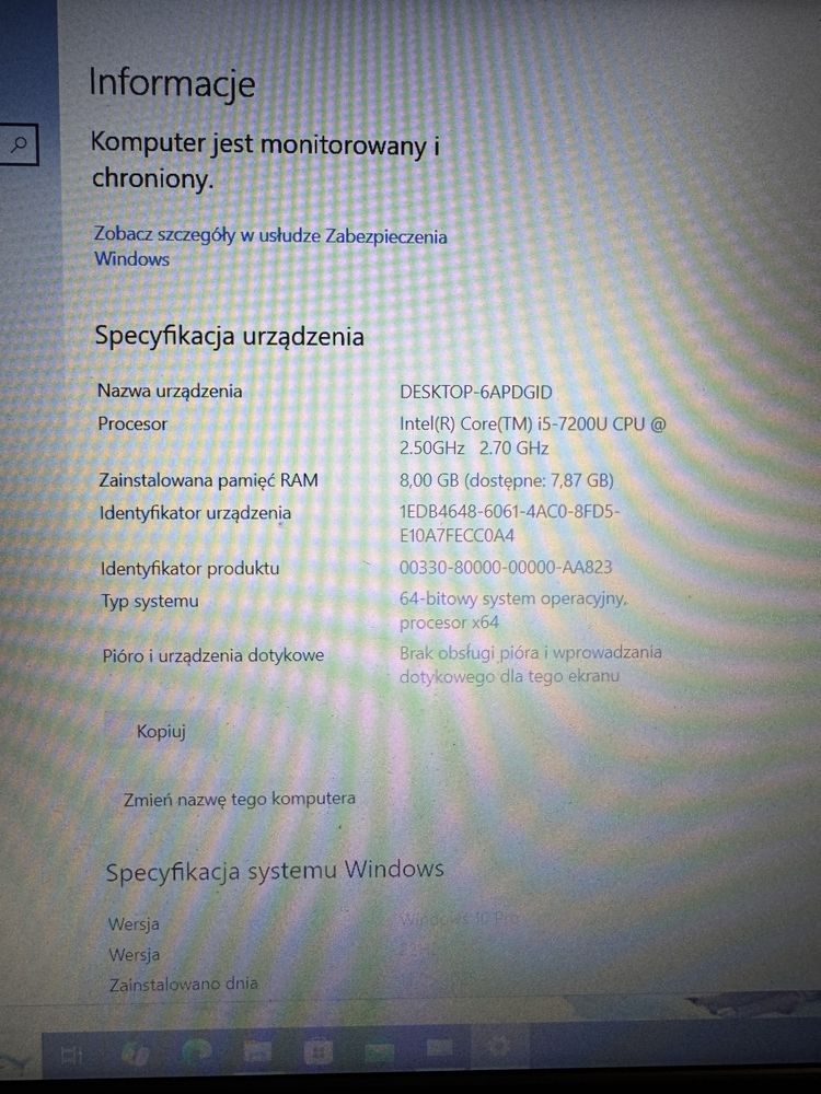 Dell Vostro 15 -3568 i5-7200 8gb