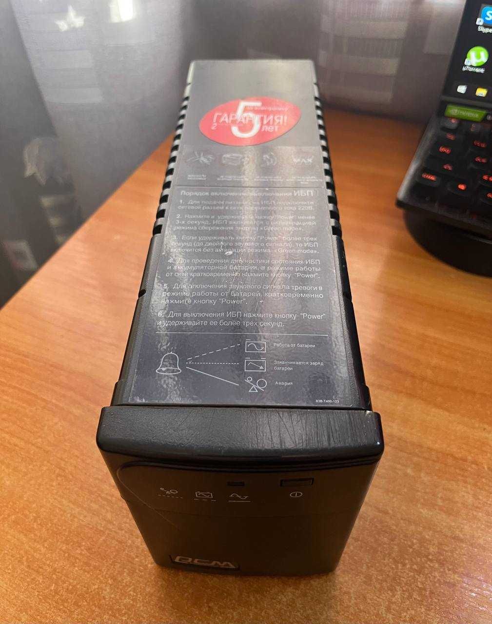 Бесперебойник / ИБП Powercom BNT - 600A IEC Black
