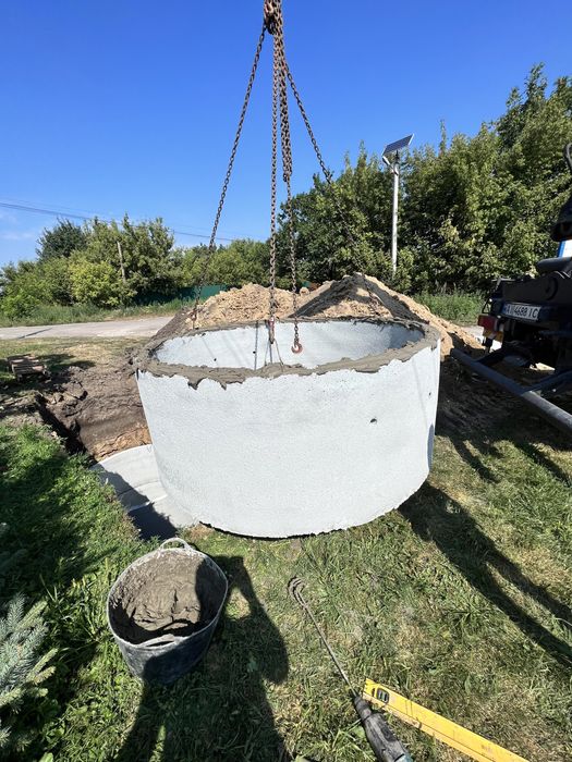 Септик під ключ. Каналізація.Вигребні ями . Кільця бетонні , траншеї .