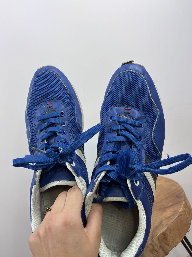 Niebieskie granatowe buty sportowe męskie Tommy Hilfiger rozmiar 44,5