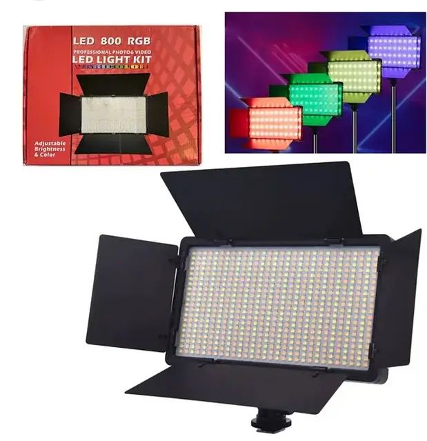 Лампа відеосвітло LED U800E RGB 29x17 cm 960 Lights 3200K-6500K Remote