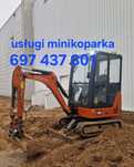 USŁUGI MINIKOPARKĄ hitachi 2T Kłodzko Nowa Ruda wykopy minikoparka