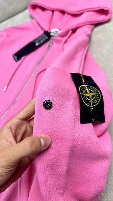 Рожеве зіп худі Stone Island | Аунтефік ОЛХ ДОСТАВКОЮ!