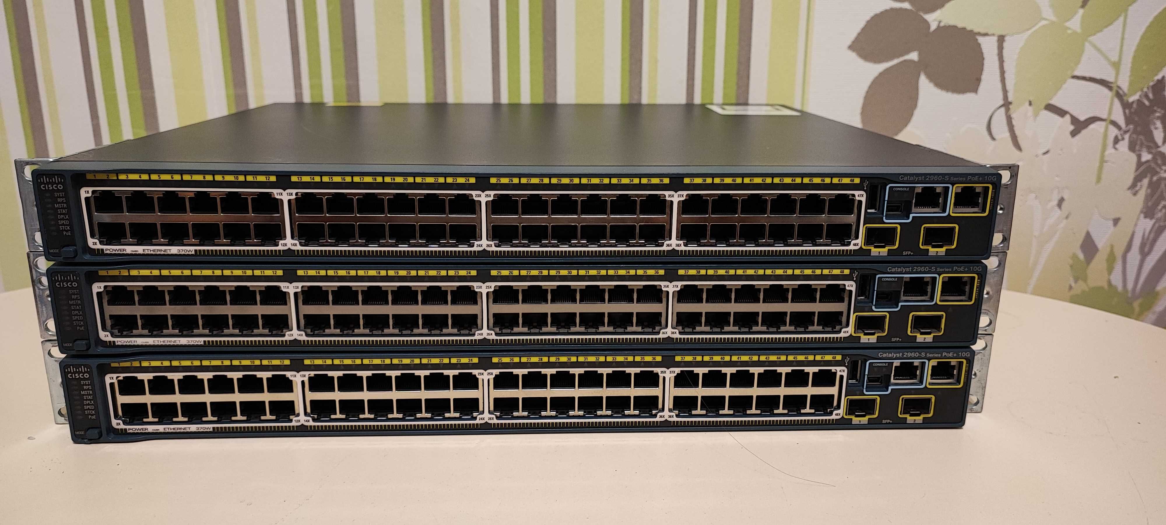 48POE 10Gb Uplink Коммутатор Cisco Catalyst WS-C2960S-48LPD-L нал/безн